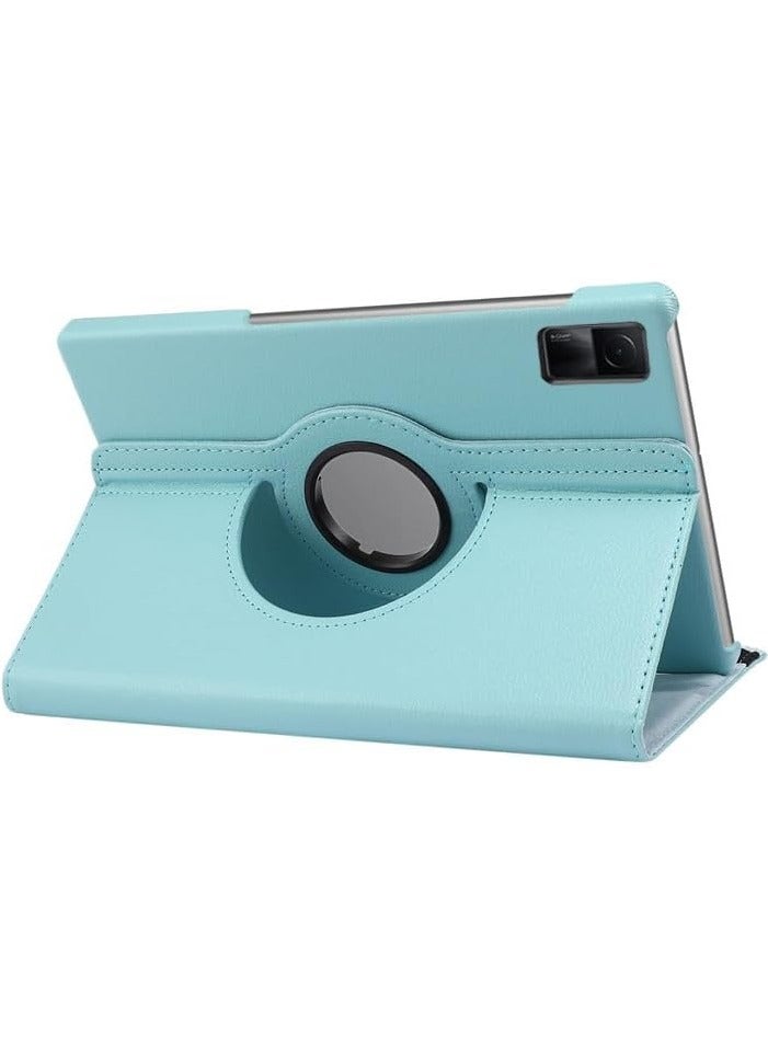 Redmi Pad SE 11 inch 2023 Tablet case for Protector Pebbled Rotating 360 Solid Color Protective Case Holster (Sky Blue) - Image 3